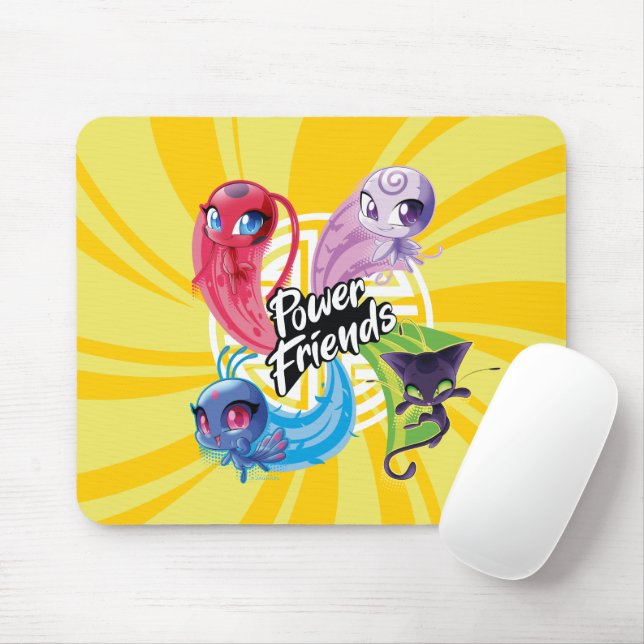 Miraculous Kwamis Power Friends Mouse Pad (With Mouse)