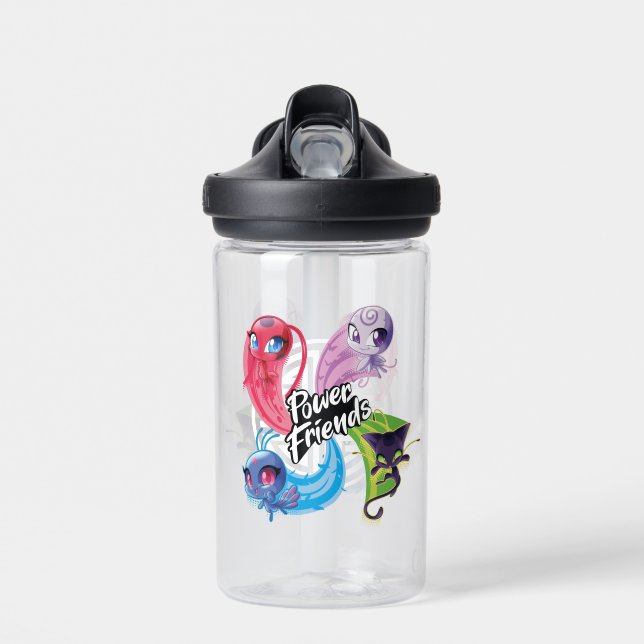 Miraculous Kwamis Power Friends Water Bottle (Front)