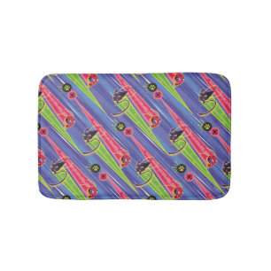 Miraculous Kwamis Tikki & Plagg Pattern Bath Mat