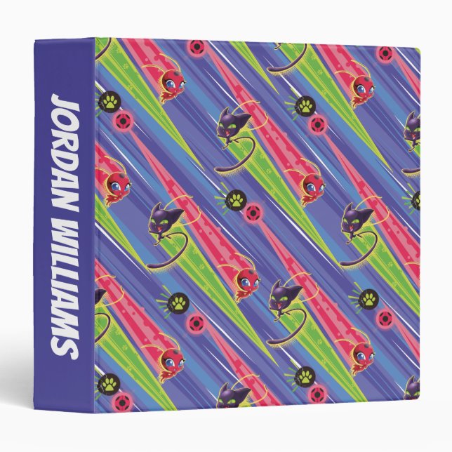 Miraculous Kwamis Tikki & Plagg Pattern Binder (Front/Spine)