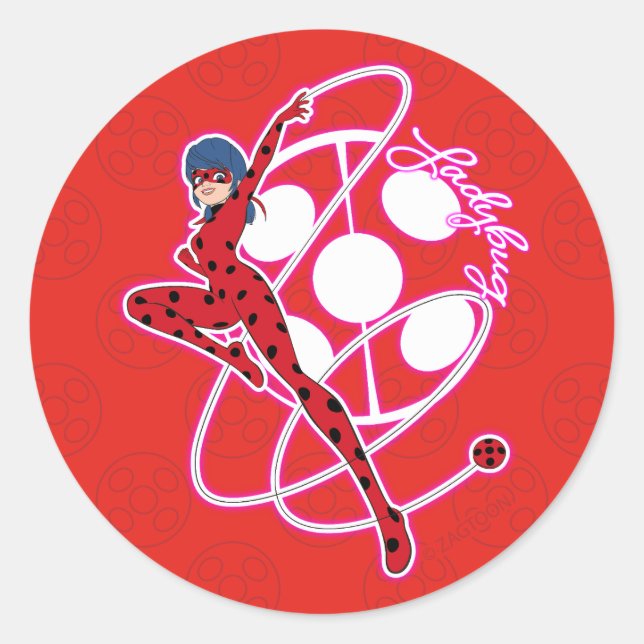 Miraculous Ladybug Badge Classic Round Sticker (Front)