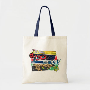 Miraculous Ladybug & Cat Noir Always Protect You Tote Bag
