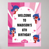 Miraculous Ladybug Chibi Birthday Welcome