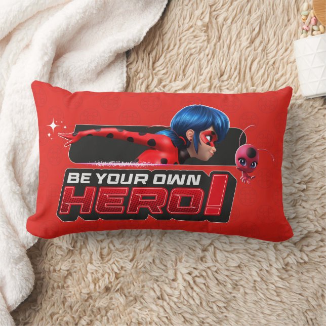 Miraculous Ladybug & Tikki | Be Your Own Hero! Lumbar Pillow (Blanket)