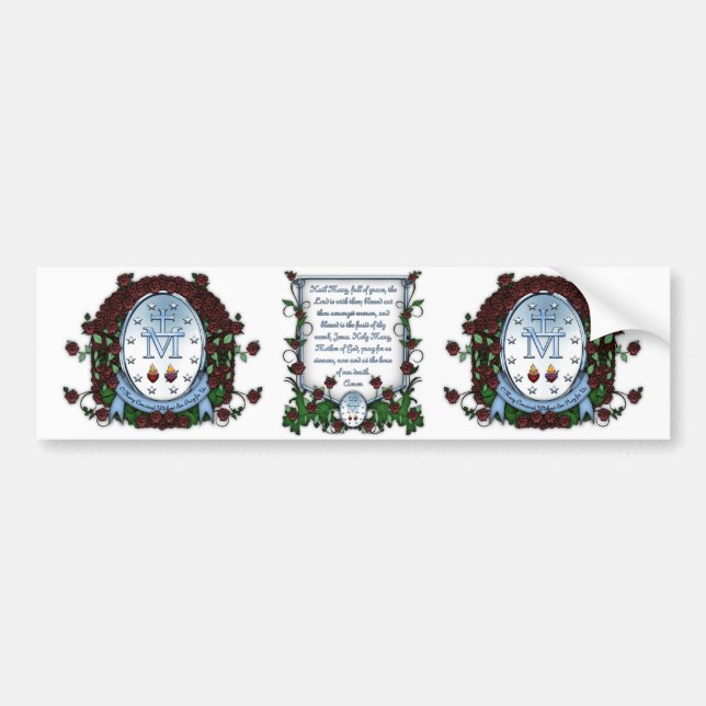 Miraculous Medal 2 Bumper Sticker (Front)
