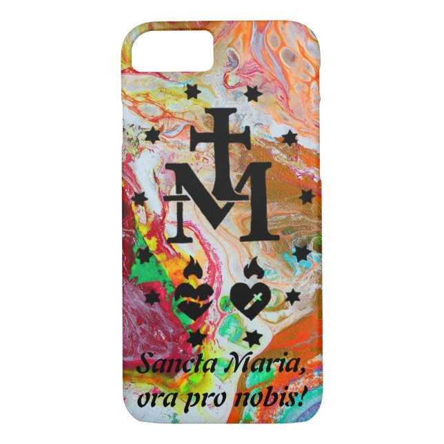 Miraculous Medal abstract Case-Mate iPhone Case (Back)