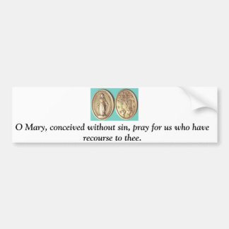 Miraculous Medal Bumper Sticker