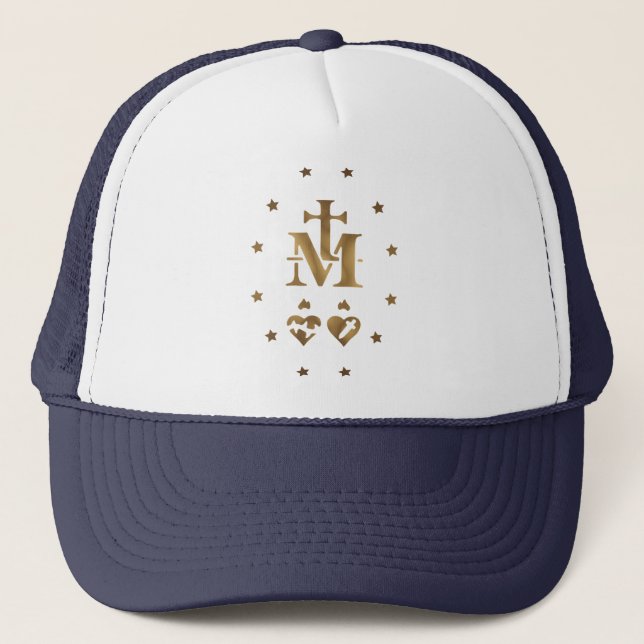Miraculous Medal,  Medal of Our Lady of Grace  T-S Trucker Hat (Front)