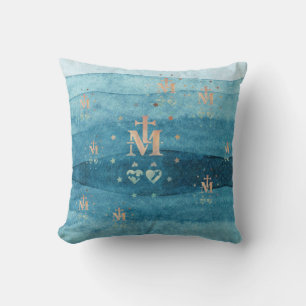 Miraculous Medal Our Lady of Grace  Throw Pillow
