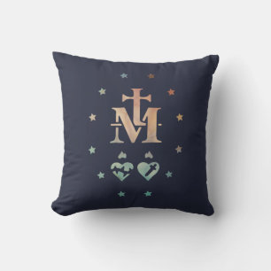 Miraculous Medal Our Lady of Grace   Throw Pillow
