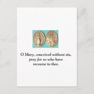 Miraculous Medal Postcard