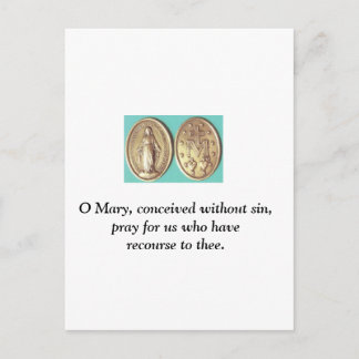 Miraculous Medal Postcard