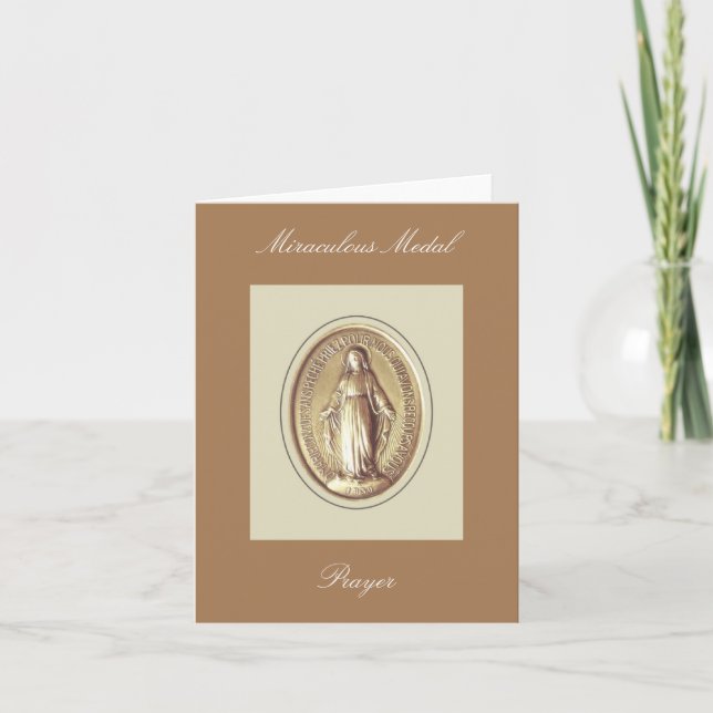 Miraculous Medal Prayer Card (Front)