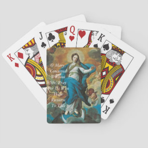 Miraculous Medal Prayer Playing Cards