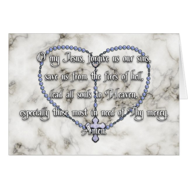 Miraculous Medal Rosary - Fátima Prayer (Front Horizontal)