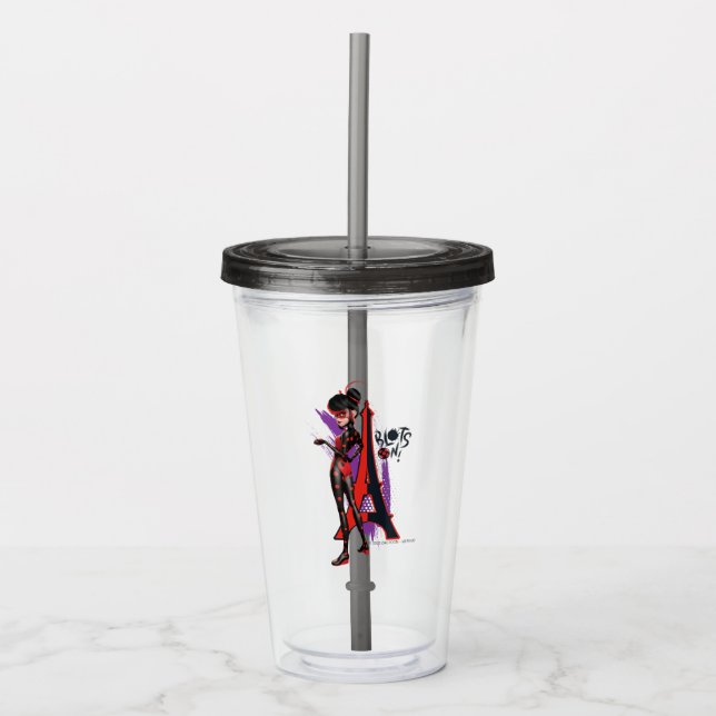 Miraculous Re-verse Shadybug Blots On! Acrylic Tumbler (Front)