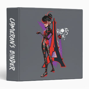 Miraculous Re-verse Shadybug Blots On! Binder