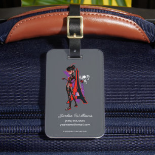 Miraculous Re-verse Shadybug Blots On! Luggage Tag