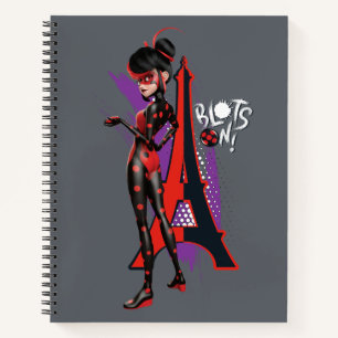 Miraculous Re-verse Shadybug Blots On! Notebook