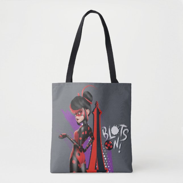 Miraculous Re-verse Shadybug Blots On! Tote Bag (Front)