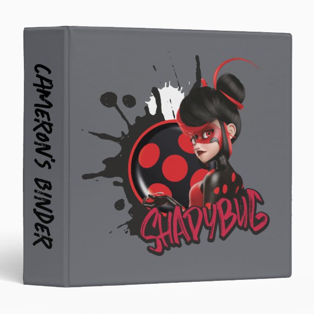Miraculous Re-verse Shadybug Character Graphic Binder (Front/Spine)