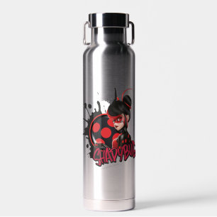 Miraculous Re-verse Shadybug Character Graphic Water Bottle