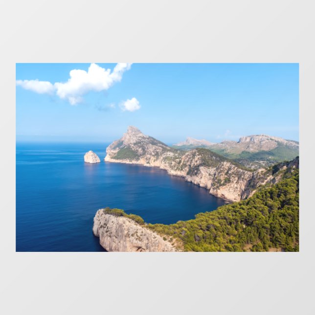 Mirador es Colomer in Cap de Formentor - Mallorca Window Cling (Sheet)
