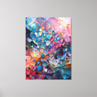 "Mirage Cascade" Colourful Abstract Art