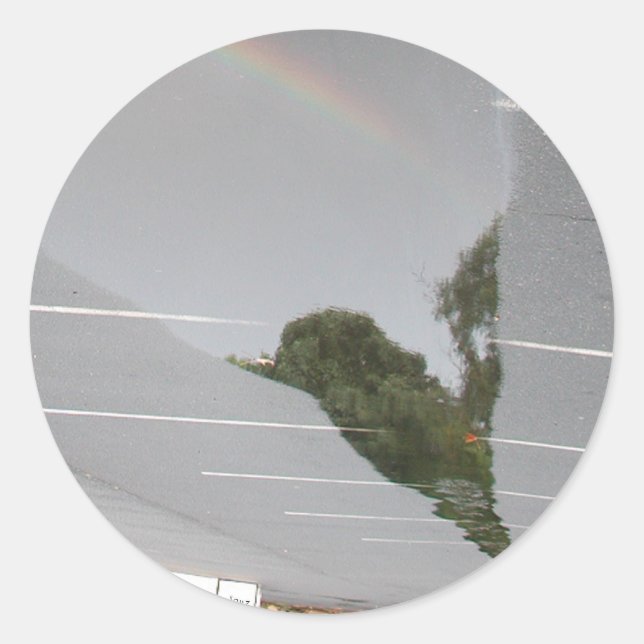 Mirage of Reflection Classic Round Sticker (Front)