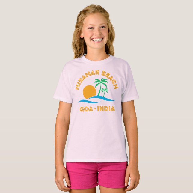 MIRAMAR BEACH-GOA INDIA T-Shirt (Front Full)