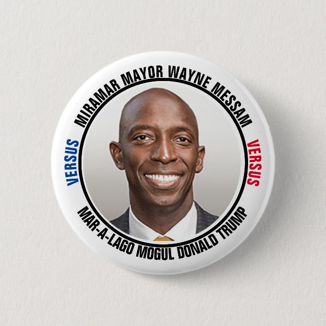 Miramar Mayor Versus Mar-a-Lago Mogul 2 Inch Round Button (Front)