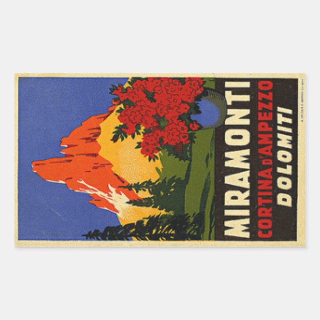 Miramonti Dolomiti Rectangular Sticker (Front)