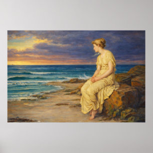 Miranda by John William Waterhouse Poster