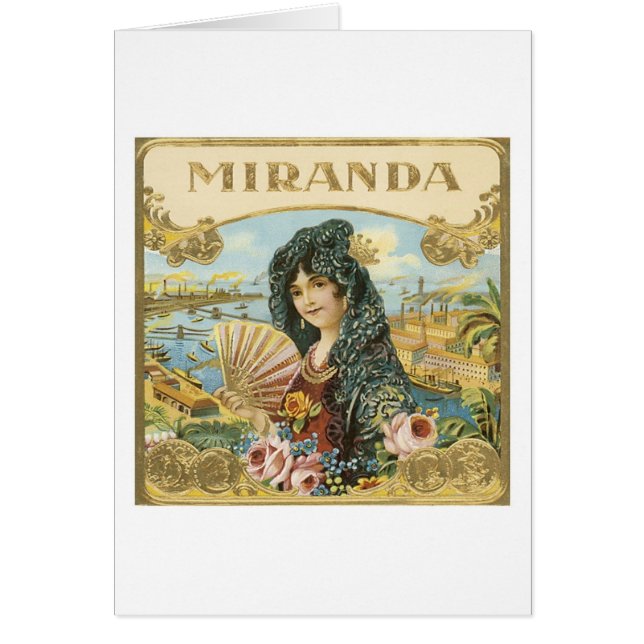 Miranda Cigar Label (Front)