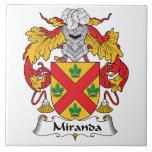 Miranda Family Crest Tile<br><div class="desc">Miranda Coat of Arms</div>