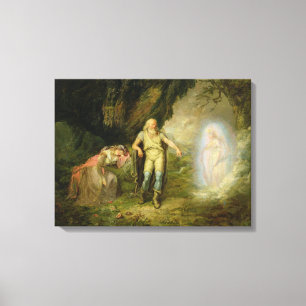 Miranda, Prospero and Ariel, from 'The Tempest' by Canvas Print