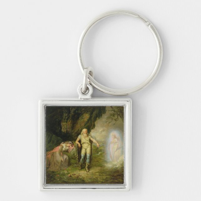 Miranda, Prospero and Ariel, from 'The Tempest' by Keychain (Front)
