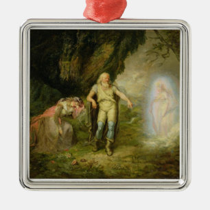 Miranda, Prospero and Ariel, from 'The Tempest' by Metal Ornament