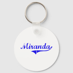 Miranda Surname Classic Style Keychain