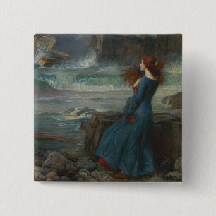 Miranda (The Tempest) 2 Inch Square Button