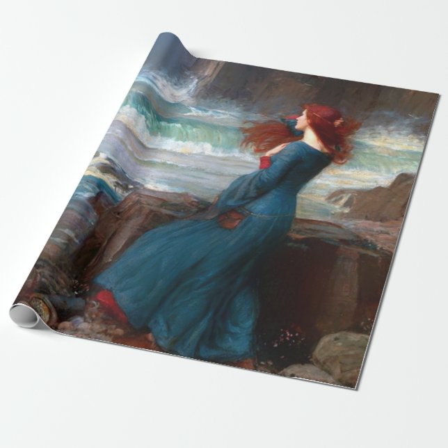 Miranda The Tempest John William Waterhouse Wrapping Paper (Unrolled)