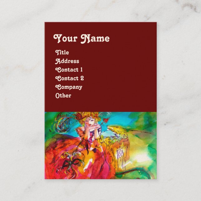 MIRANDOLINA  / Performing  Arts ,Costume Designer Business Card (Front)