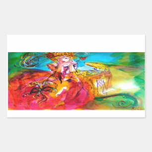 MIRANDOLINA , pink,fuchsia yellow Sticker