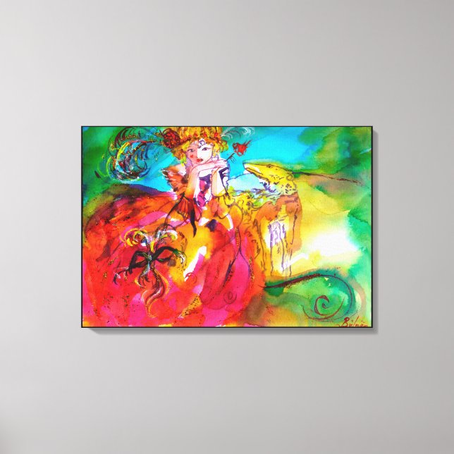 MIRANDOLINA  / Venetian Carnival Masks Canvas Print (Front)