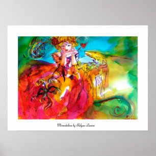 MIRANDOLINA / Venetian Carnival Masks Poster