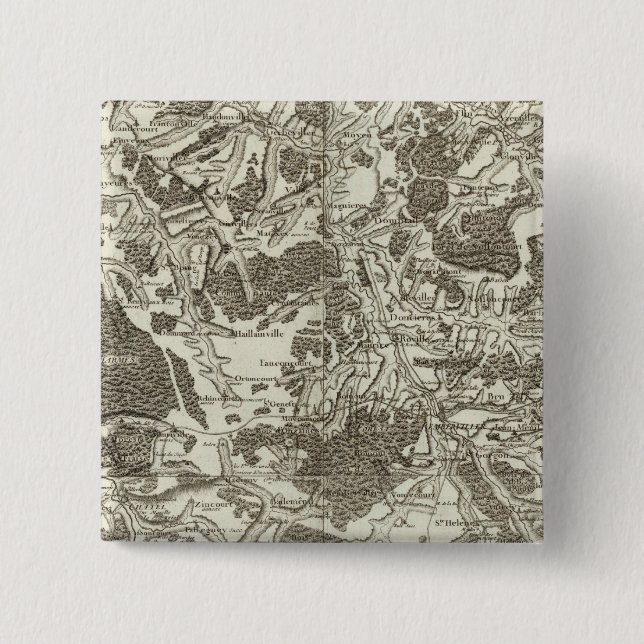 Mirecourt, Epinal 2 Inch Square Button (Front)