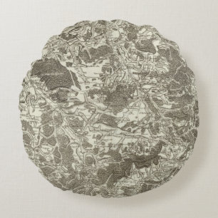 Mirecourt, Epinal Round Pillow
