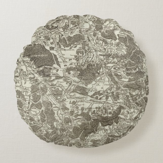Mirecourt, Epinal Round Pillow (Front)