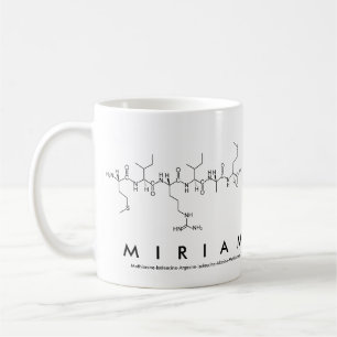 Miriam peptide name mug