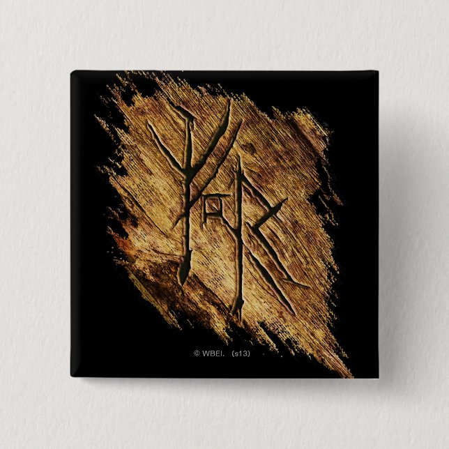 Mirkwood Symbol 2 Inch Square Button (Front)